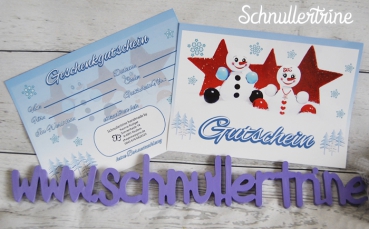 Geschenkgutschein "Mr. & Mrs. Snowman"
